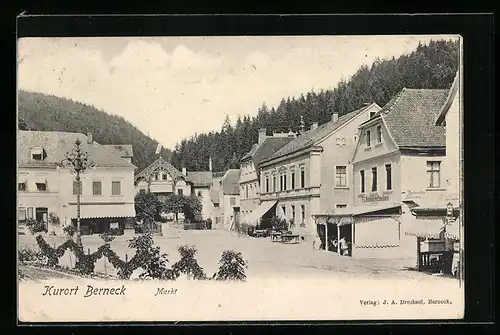 AK Berneck, Conditorei auf dem Marktplatz