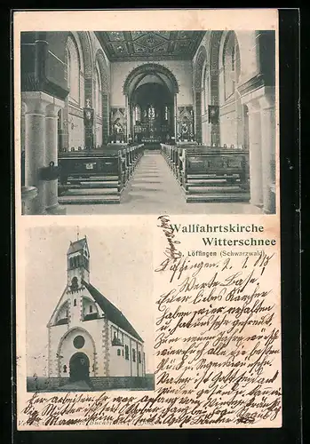 AK Löffingen /Schwarzwald, Wallfahrtskirche Witterschnee