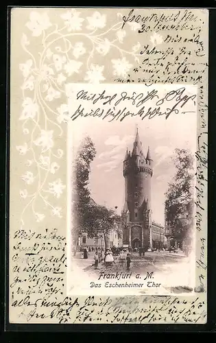AK Frankfurt a. M., Das Eschenheimer-Thor
