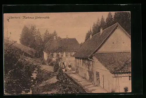 AK Zellerfeld, Kurhaus Untermühle im Oberharz