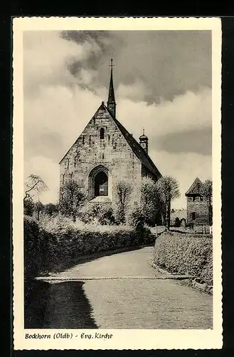 AK Bockhorn, Blick auf die Evang. Kirche