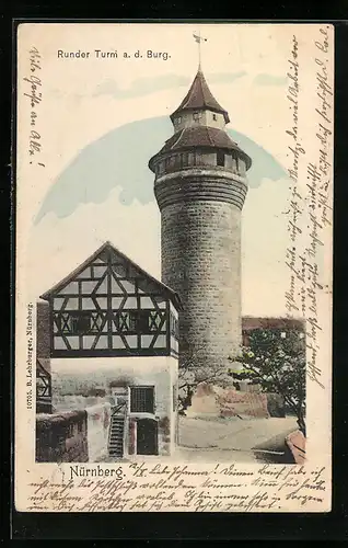 AK Nürnberg, Runder Turm a. d. Burg