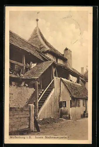 AK Weissenburg i. B., Innere Stadtmauerpartie
