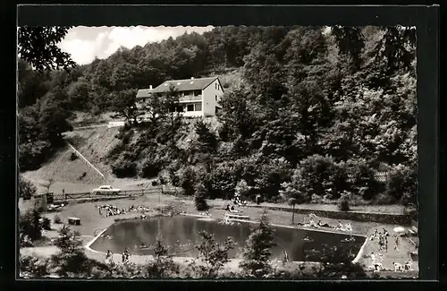 AK Deudesfeld bei Manderscheid, Pension Jagdhaus Kurley und Schwimmbad
