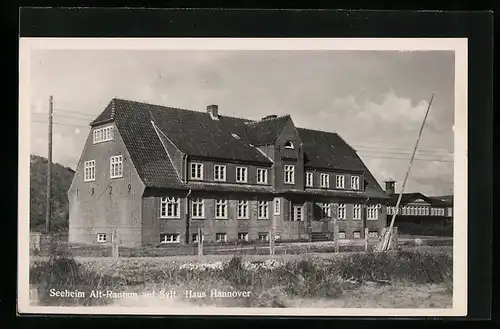 AK Alt-Rantum auf Sylt, Seeheim Haus Hannover