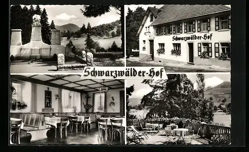 AK Waldulm /Schwarzwald, Gasthaus Schwarzwälder-Hof in vier Ansichten