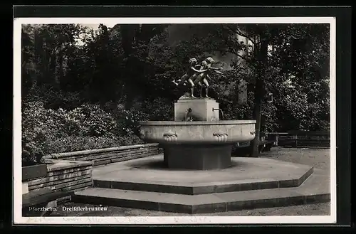 AK Pforzheim, Dreitälerbrunnen