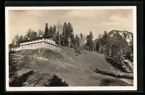 AK Urfeld am Walchensee, Baldur v. Schirach Jugendherberge mit Blick zum Jochberg