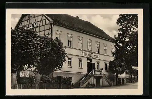 AK Finsterbergen /Thür. Wald, Hotel zur Tanne