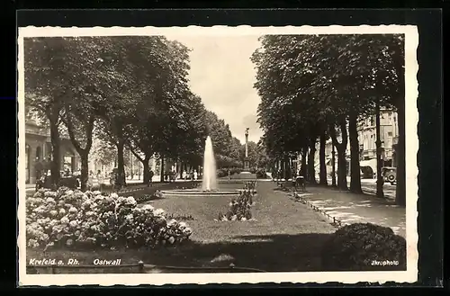 AK Krefeld a. Rh., Ostwall