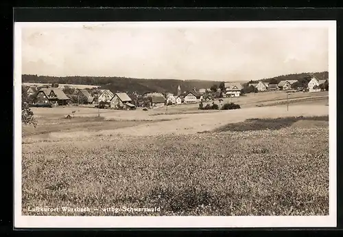 AK Würzbach /wttbg. Schwarzwald, Ortsansicht vom Feld aus