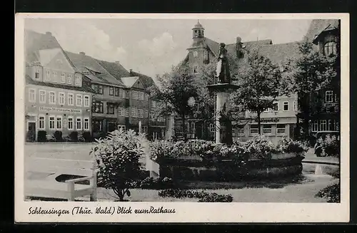 AK Schleusingen (Thür. Wald), Blick zum Rathaus