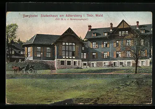 AK Schmiedefeld i. Thür., Berghotel Stutenhaus am Adlersberg