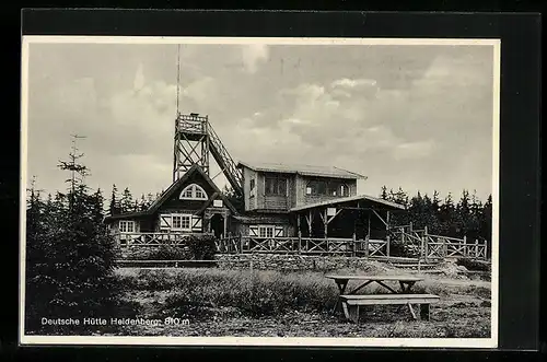 AK Manebach, Deutsche Hütte auf dem Heidenberg