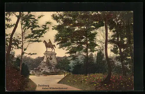 AK Duisburg, Kaiser-Wilhelm-Denkmal