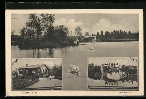AK Frankfurt-Höchst, Neue Anlage in drei Ansichten