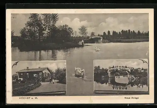 AK Frankfurt-Höchst, Neue Anlage in drei Ansichten