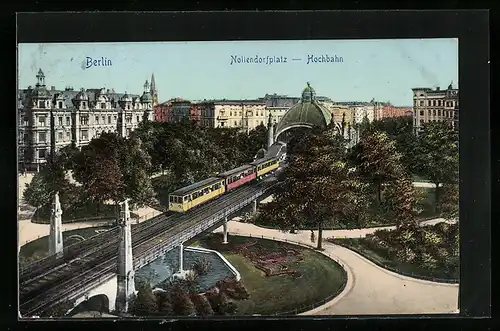 AK Berlin-Schöneberg, Nollendorfplatz-Hochbahn