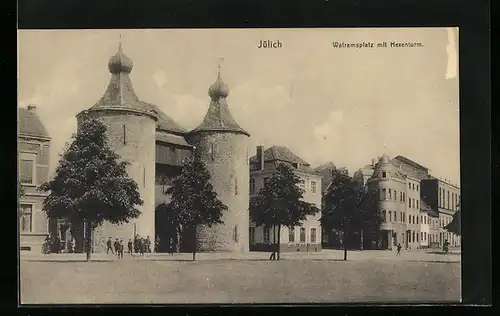 AK Jülich, Walramplatz mit Hexenturm