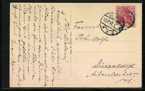 AK Iburg, Ortsansicht aus der Ferne