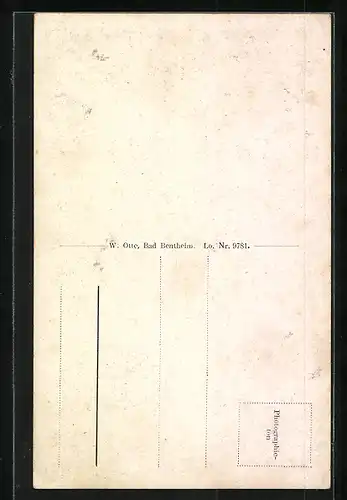 AK Bentheim, Steinernes Kreuz mit Spruch