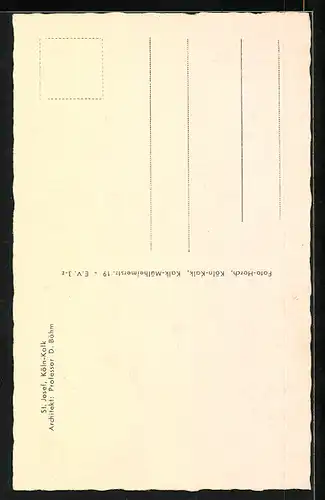 AK Köln-Kalk, Inners der St. Josef-Kirche