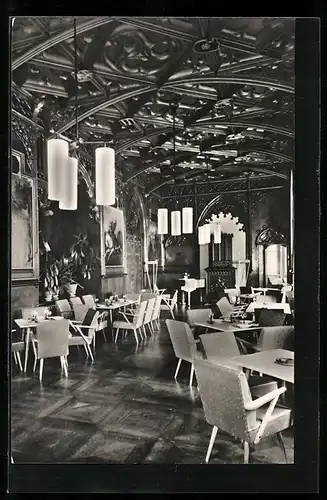 AK Meiningen /Thür., HO-Kaffee Schloss Landsberg