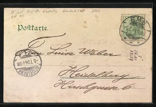 AK Bad Ems, Ortsansicht aus der Vogelschau und Malbergbahn