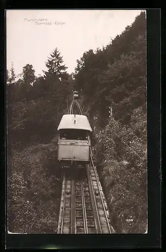 AK Territet, Funiculaire de Territet-Glion, Bergbahn