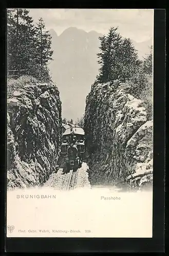 AK Brünig, Die Brünigbergbahn, Passhöhe
