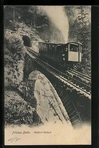 AK Pilatus-Bahn auf Wolfort-Viaduct