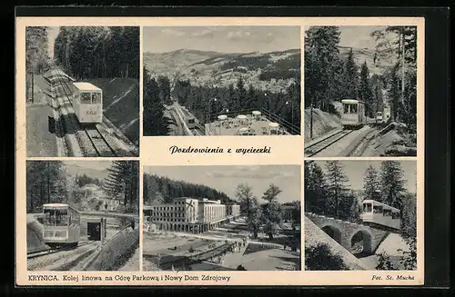 AK Krynica, Kolej linowa na Gore Parkowa i Nowy Dom Zdrojowy, Bergbahn