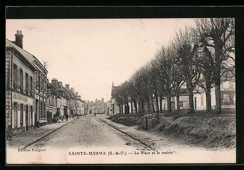 AK Sainte-Mesme, La Place et la mairie