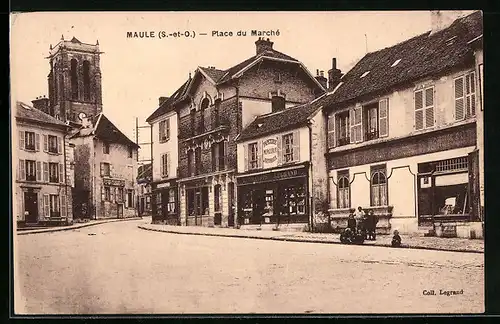 AK Maule, Place du Marche, L`Eglise