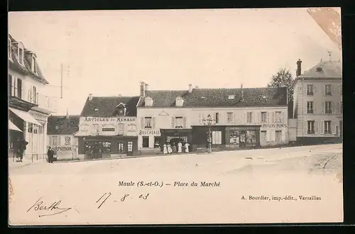 AK Maule, Place du Marche, Boucherie