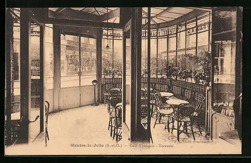 AK Mantes-la-Jolie, Cafe Francais, Terrasse