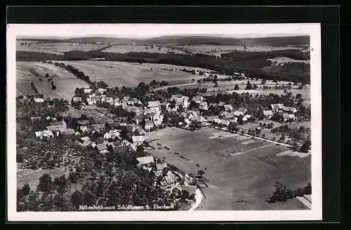AK Schollbrunn b. Eberbach, Generalansicht vom Flugzeug aus