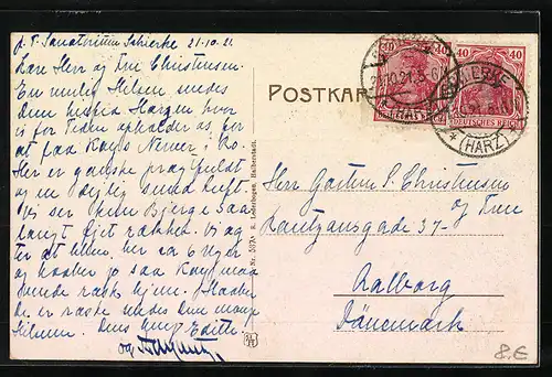 AK Brockenbahn, Eckerloch mit Brocken, Bergbahn