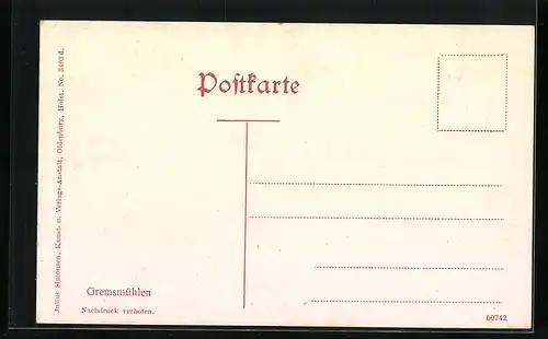 AK Gremsmühlen, Haus mit Parkanlagen