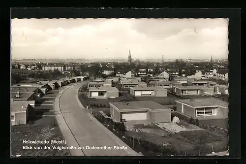 AK Holzwickede /Westf., Blick von der Voigtstrasse zur Dudenrother Strasse