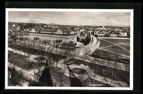 AK Göppingen, Strassenpartie mit Mörike-Oberschule