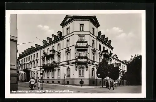 AK Bad Homburg v. d. Höhe, an der Gustav Weigand-Stiftung