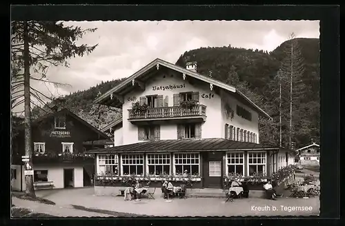 AK Kreuth b. Tegernsee, Blick auf Gasthaus Batznhäusl