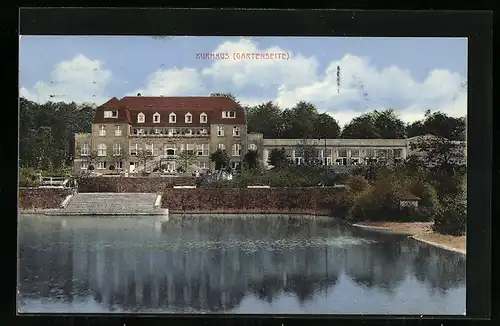 AK Mülheim Ruhr-Speldorf, Raffelberg, Gartenseite des Kurhaus