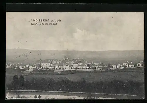 AK Landsberg a. Lech, Blick auf die Kgl. Gefangenenanstalt