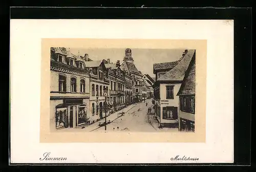 AK Simmern, Geschäftshäuser in der Marktstrasse