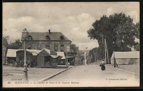 AK Mayenne, Le Champ de Foire et la Caserne Mayran