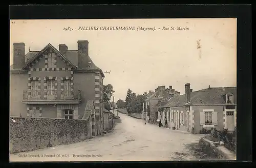 AK Villiers-Charlemagne, Rue St-Martin