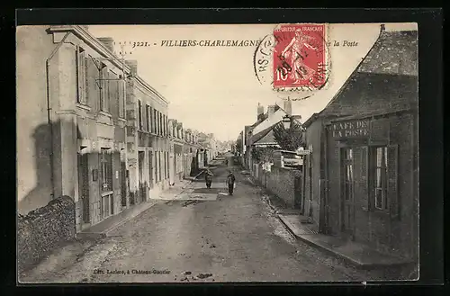 AK Villiers-Charlemagne, Rue de la Poste