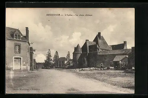 AK Senonnes, L`Eglise, Le vieux chateau